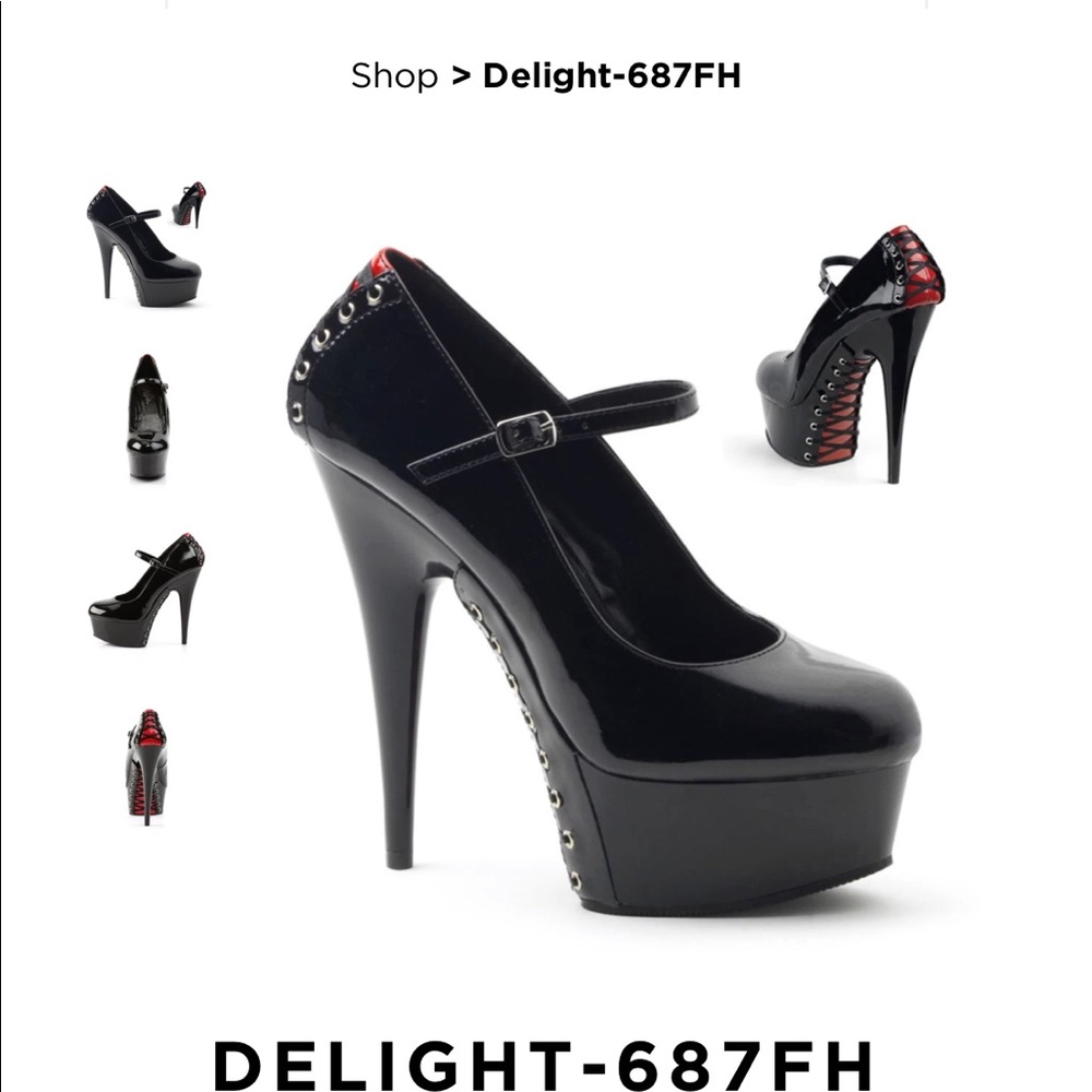 Pleaser Delight corset heels